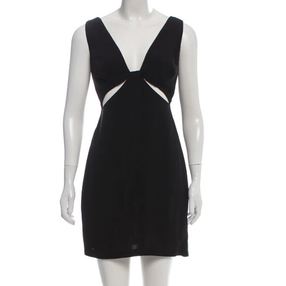 Reformation Small Black Cutout Mini Dress - Picture 1 of 4